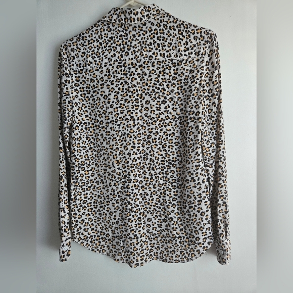 EQUIPMENT FEMMEBRETT 100% SILK LEOPARDPRINT SHIRT SIZE XS - Picture 9 of 13